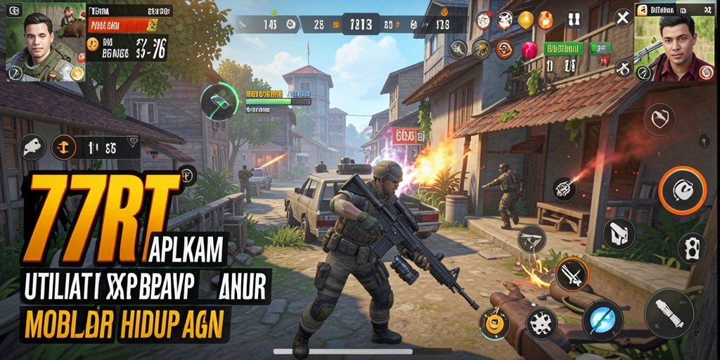 Screenshot utama 77RT menampilkan antarmuka aplikasi Utility yang user-friendly.