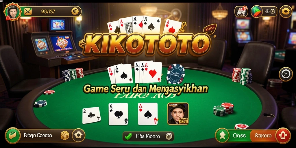 Tampilan bermain Poker yang mengasyikkan di KIKOTOTO.