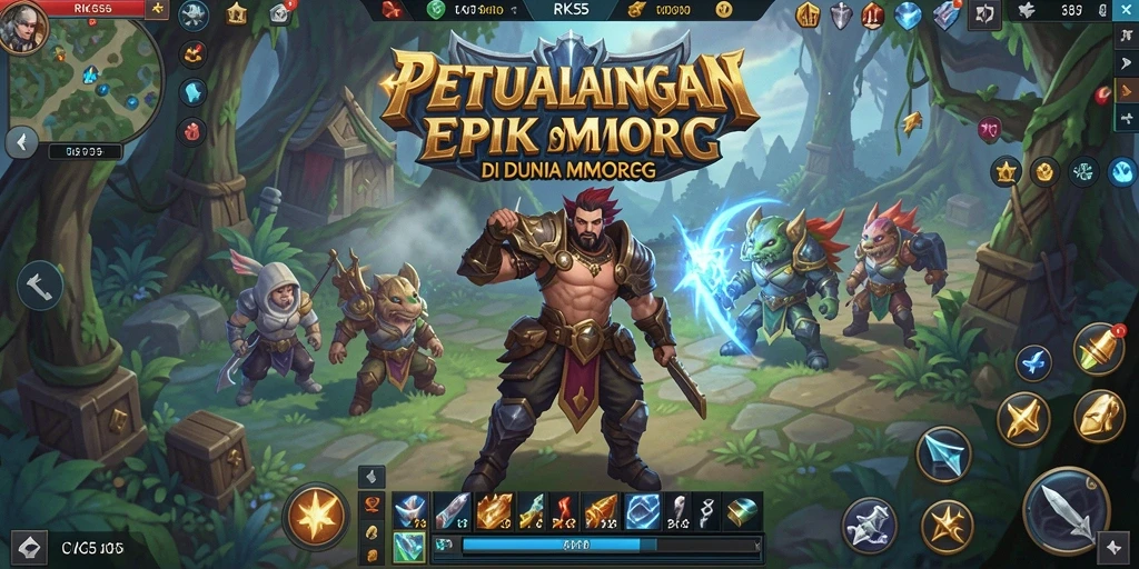 Tampilan gameplay epik dalam <strong>RK55</strong>, pengalaman MMORPG yang mengasyikkan.