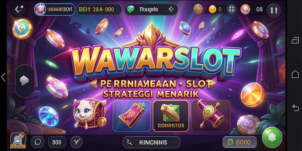Tampilan gameplay menarik dari WAWARSLOT dengan berbagai mesin slot.